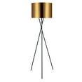 thumbnail image 1 of Teamson Home Lampadaire Trépied Léger Moderne avec Pieds en Métal, Or, 1 of 5