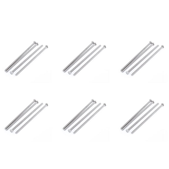 M6 x 150mm Fully Threaded Stainless Steel Hex Screw Bolt 24 Pcs