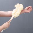 thumbnail image 3 of Long Handle Bath Brush with Frosted Sponge Exfoliating Body Scrubber Back Shower Massage Tool for Smooth Soft Skin, 3 of 4