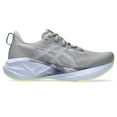 thumbnail image 2 of Zapatillas para correr ASICS NOVABLAST 5 para mujer, talla 10.5, Gravel/Azul, 2 of 9