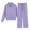 j-Purple20959, variant on LIIPEE Girls Outfits Casual Solid Color Zip Up Lapel Long Sleeve Tops High Waist Wide Leg Joggers Two Piece Set Kids Comfortable Breathable Soft Cute Daily Clothing,Purple,15-16 Years