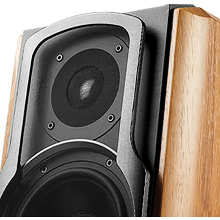 Edifier - S1000MKII Audiophile Active Bookshelf 2.0 Speakers, Computer Speakers - 120W Optical Input - Bluetooth 5.0 HD - Wood/Black
