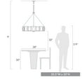 thumbnail image 3 of Golden Lighting 6068-8 BCB Marco 8-Light Chandelier in Brushed Champagne Bronze with Clear Glass, 3 of 7