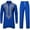 Blue, variant on Oplxuo Men's Ethnic Style African Suits Long Sleeve Gold Printed Dashiki Shirt and Pants Traditional 2 Piece Outfits