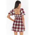 thumbnail image 3 of Women's Show Me Your Mumu Black Tie, Party Size M Cocktail Dress Winter Plaid, 3 of 3