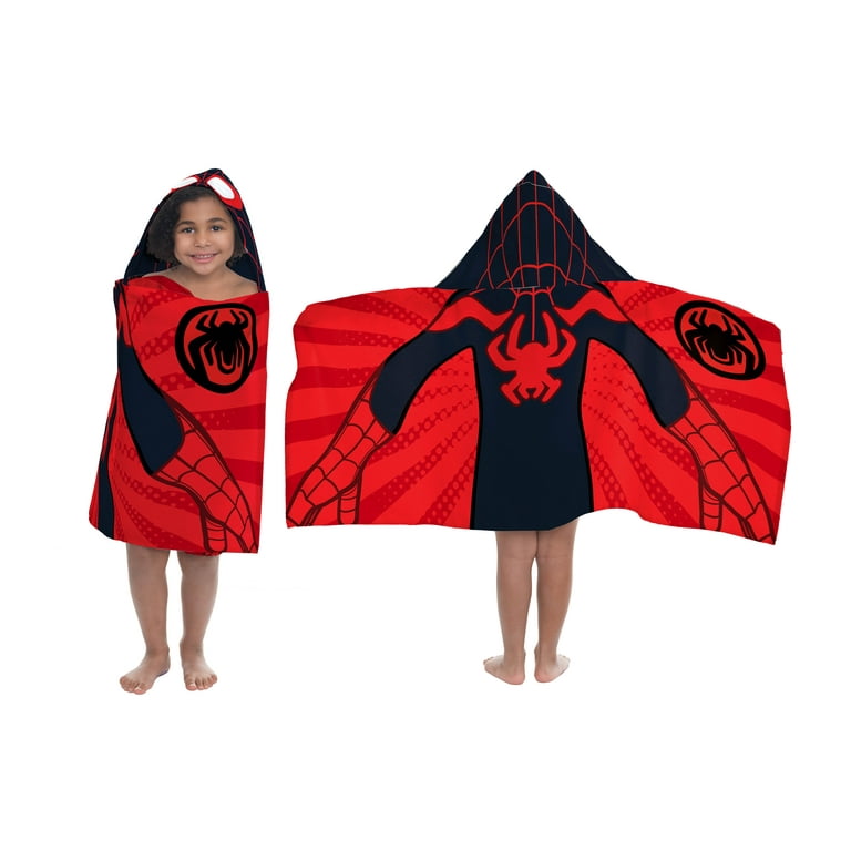 Spider man hooded towel hot sale