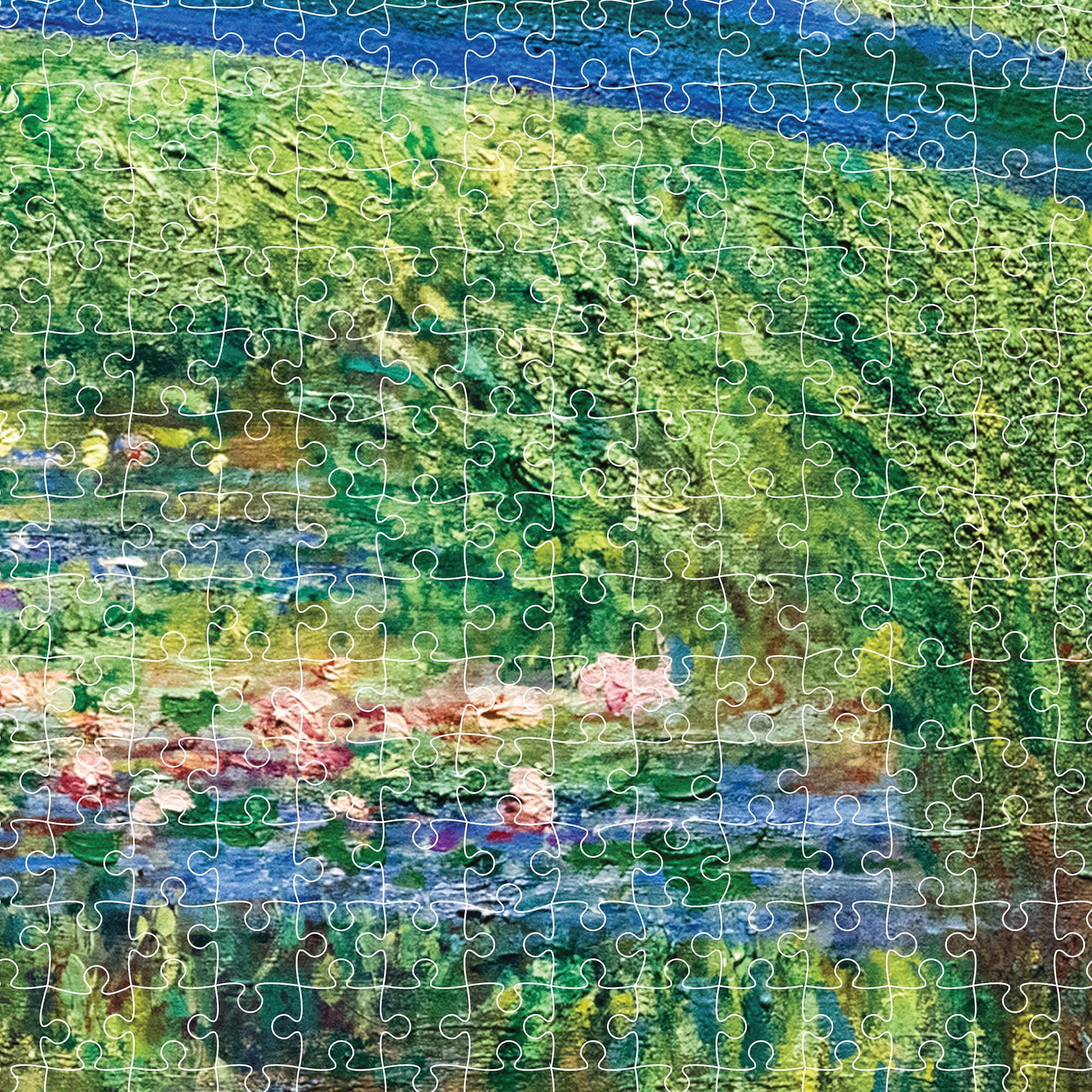 Mindbogglers Platinum 1500-Piece Jigsaw Puzzle: Bridge Over a Pond of Water Lilies by Monet - Jigsaws for Adults - Deluxe Jigsaw Puzzles - 33x26in