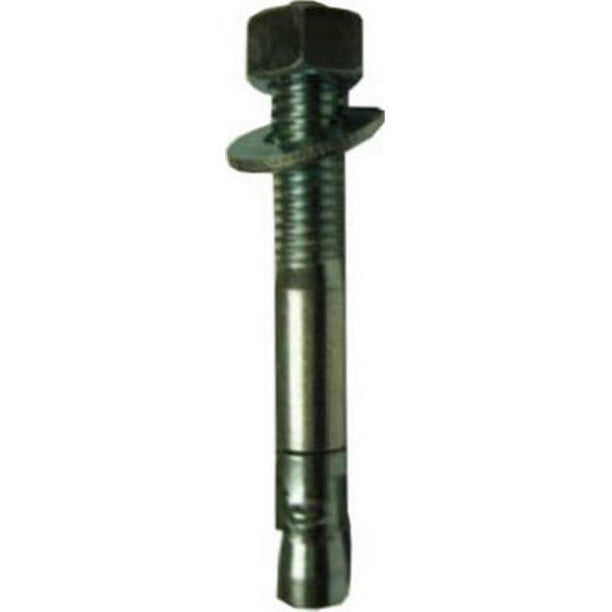 Mechanical Plastics ZAT1241 Concrete Stud Anchor, Wedge, .5 x 4.25In