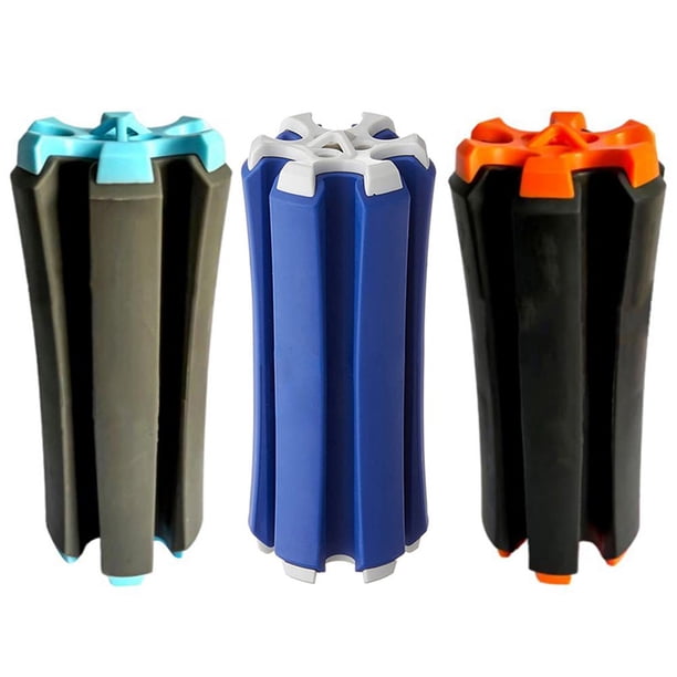 Retenedor de palos de golf, organizador fijo portátil para palos de golf (gris)