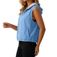 thumbnail image 6 of Women's Sleeveless Hooded Vest with Pockets Zip Up Sun Protection UPF 50+ Lightweight Jacket Outdoor Wear for Casual Sports, 6 of 9