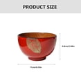 thumbnail image 3 of Miangastore Bol en Bois Multicolore 1Pcs 4.3x4.3x2.7in, 3 of 8