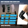 thumbnail image 4 of support de compression pour Coude (Paire)-Manches pour Coude Adaptées au Traitement de la Tendinite, du Coude de tennis et du Coude de golf, Arthrite, Exercices, Manches de Coude pour Musculation-Réduire la Douleur au Coude, 4 of 6