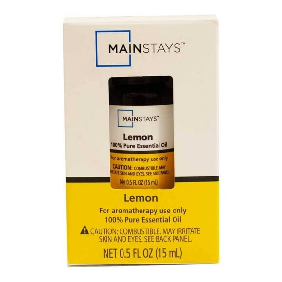 Aceite Esencial Mainstays de Limón Frasco de Vidrio 15 ml Amarillo