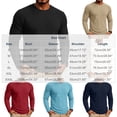 thumbnail image 3 of Kalauyu Mens Waffle Knit Textured Shirts Long Sleeve Round Neck Blouse Soft Stretch Casual Spring Fall Daily Wear Tunic Tops, 3 of 7