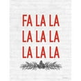 thumbnail image 3 of Lettered and Lined 15x18 Black Modern Framed Museum Art Print Titled - Fa La La, 3 of 5