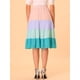 thumbnail image 3 of INSPIRE CHIC Falda escalonada elegante de gasa de verano con cintura elástica para mujer Rosa XL, 3 of 6