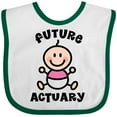 thumbnail image 3 of Inktastic Future Actuary Baby Girl Girls Baby Bib, 3 of 4