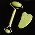 thumbnail image 3 of Banzch 2pc Natural Facial Beauty Massage Tool Jade Roller Face Thin Set,Mothers Day Gifts, 3 of 4
