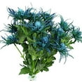 thumbnail image 3 of Morttic 6PCS Artificial Thistles Flowers Bouquet Long Stems Fake Silk Sea Holly Flowers Plants for Home Decor Centerpieces Decor(Blue), 3 of 8