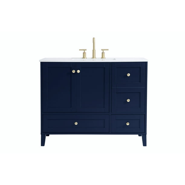 Elegant Lighting Vf18042 Sommerville 42 Free Standing Single Basin Vanity Set Walmart Com Walmart Com