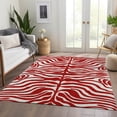thumbnail image 6 of Addison Rugs Mayfield Premium Machine Washable Transitional Animal Print Red Rectangle Rug, 9' x 12', 6 of 6