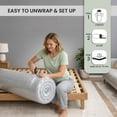thumbnail image 3 of Mattress Master Queen Size Spring Free Euro Top Foam Mattress, Medium Firm, Bamboo Fabric Cover, CertiPUR-US Certified, One-Sided Support Mattress., 3 of 7