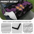 thumbnail image 5 of Yuyamidu Cobweb Bow Golf Cart Seat Covers with Pockets Purple Butterfly Club Car Cushion Covers Halloween Golf Cart Seat Towel Blanket Accessories, 5 of 7