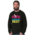 thumbnail image 4 of Popeye Pops Knows Best Dad Father Men's Long Sleeve Tee T Shirt Brisco Brands X, 4 of 6