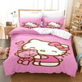 thumbnail image 3 of Sanrio Duvet Cover Set Hello Kitty Bedding Set Cartoon Anime Hello Kitty Quilt Cover Pillowcase Bed Set Twin Full Queen Size RJ, 3 of 6