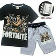thumbnail image 1 of Fortnite Fortnite Boys And Girls Short Sleeve + Shorts Two-piece Set, 1 of 1