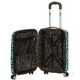 thumbnail image 3 of Rockland Safari Hardside Spinner Wheel Luggage, Blue Leopard, Carry-On 20-Inch ( Pack of 2 ), 3 of 3