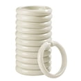 thumbnail image 2 of 12Pcs Bathroom Shower Curtain Rings Hooks Round Quality NEW Plastic, 2 of 10