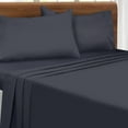 thumbnail image 4 of BELIZZI HOME Full Size Sheet Set - Double Brushed Microfiber Full Size Bedding Set, 4 Piece Deep Pocket Full Size Sheet - Ultra Soft, Easy-Fit, Wrinkle Free, Quick Dry Full Size Sheet - Charcoal Grey, 4 of 5