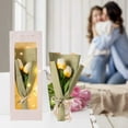 thumbnail image 2 of Byujiro Artificial Tulip Bouquet with LED Lights Heartwarming Fake Floral Arrangements for Mother's Day, Valentine's Day & Birthday Gifts, 2 of 6
