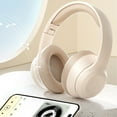 thumbnail image 6 of Headset Bluetooth Headphones, Noise Cancellation, Plug-in Stereo Wireless, 40MM Speaker Unit, Surround Sound, Foldable, Adjustable Ear Cups, 8H Talking Time, Bluetooth 5.2, IPX5 Waterproof, 6 of 8