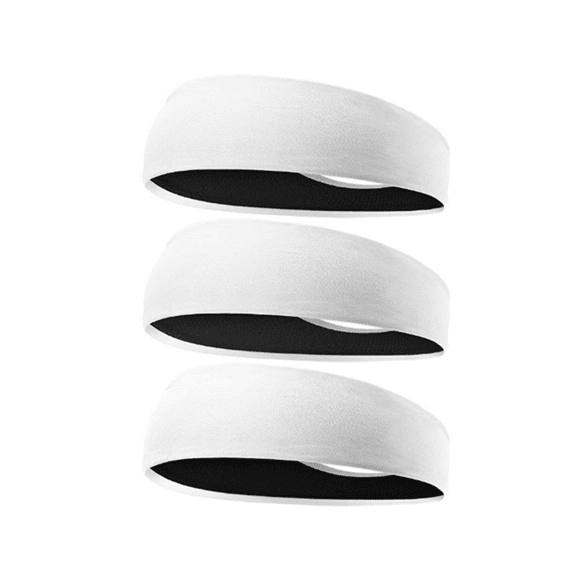 DAMAIE Headbands for Men, 3-Pack Men's Sweatbands Headbands, Sport Headbands for Running, Hiking, Yoga, and Performance Stretch, Moisture Wicking Headbands