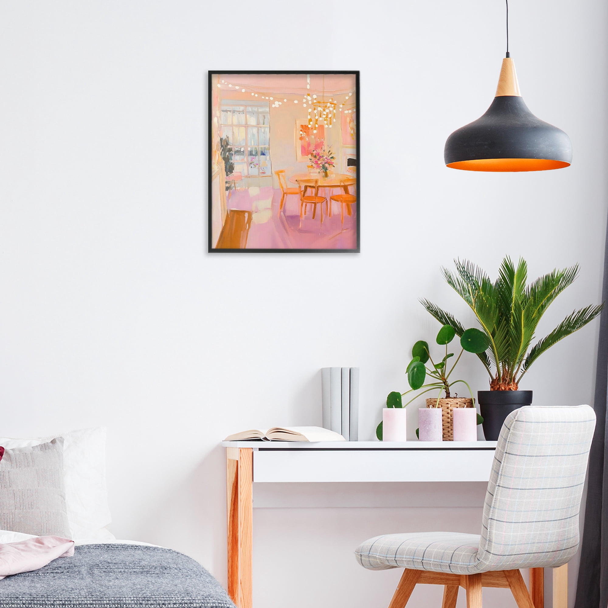 Stupell Industries Warm & Inviting Dining Room Black Framed Giclee Art, design by The Prints Vibe