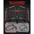 thumbnail image 6 of JoanKaren Power Rack Cage,2000lbs Heavy Duty Steel Squat Rack with LAT-Pull Down System,Pulley System & Dip Station,Red&Black, 6 of 10