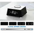 thumbnail image 3 of Réveil avec Chargement Sans Fil, Radio-Réveil avec Haut-Parleur Bluetooth, Double Alarme avec Répétition, Chargement USB, Veilleuse et Affichage à Intensité Réglable iTOMA, 3 of 7