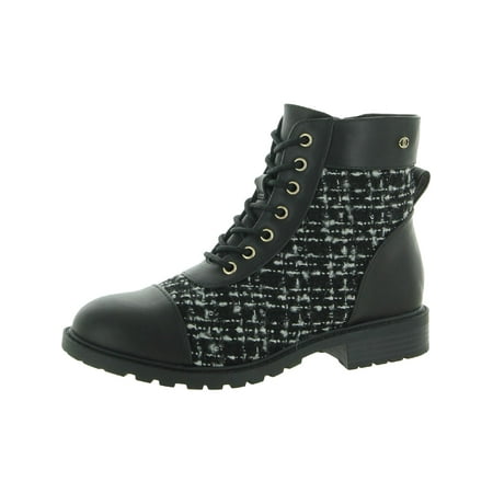 

Charter Club Womens Vandelle Zip up Ankle Combat & Lace-up Boots