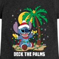 thumbnail image 3 of Lilo & Stitch - Deck The Palms - Girls Fitted Short Sleeve Tee, 3 of 5