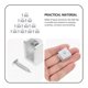 thumbnail image 2 of 10 Pcs Wall Mount Shelves Adjustable Shelf Brackets Shelf Clips Glass Shelf Clamp Shower Glass Clamp Brushed Nickel Glass Clamp, 2 of 3