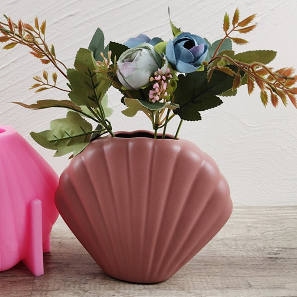 lanema Shell Vase Molds for Storage Bottle Candle Holder Epoxy Resin Casting Mold Tool