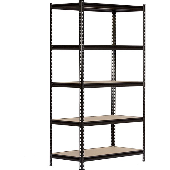 King's Rack 5-Tier Steel Storage Rack Boltless Shelving Tier Height Adjustable 42" W x 16" D x 72" H