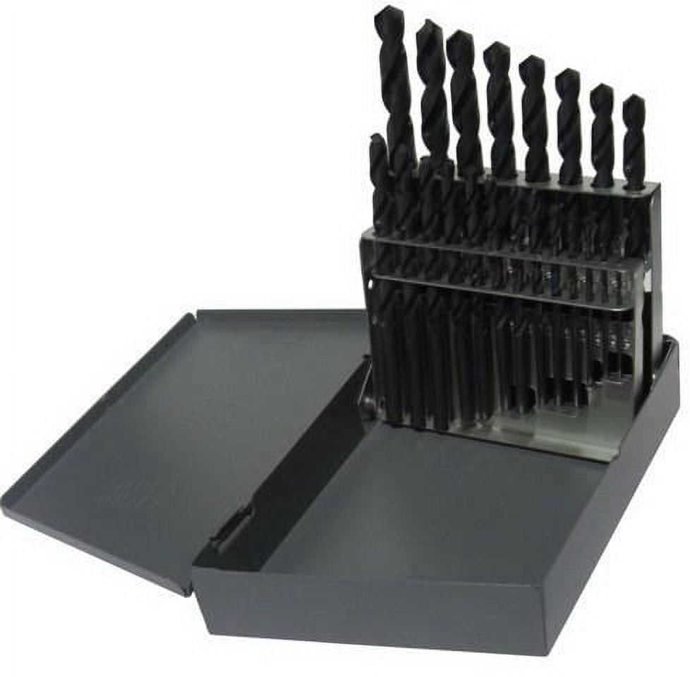 1/16"-1/2"x32nds 15  Piece HSS Jobber Length Drill Set, Qualtech, DWD15J-SET