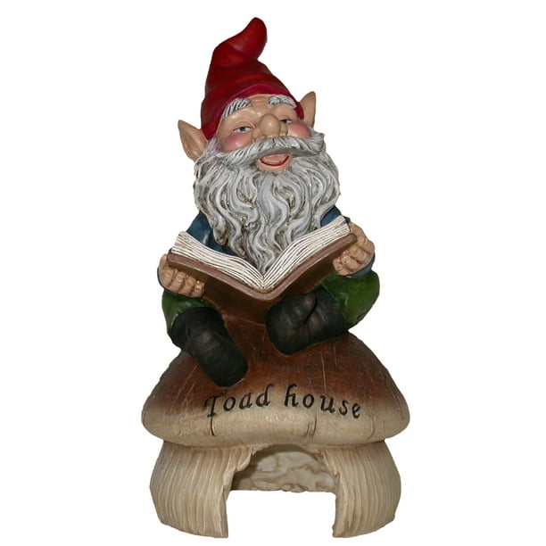 Gnome reading book on toadhouse  walmartcom  walmartcom Gnome reading book on toadhouse  walmartcom  walmartcom