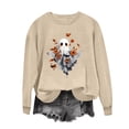 thumbnail image 5 of Sweatshirts for Women Halloween Printed Long Sleeve Hoodie Top, 5 of 5
