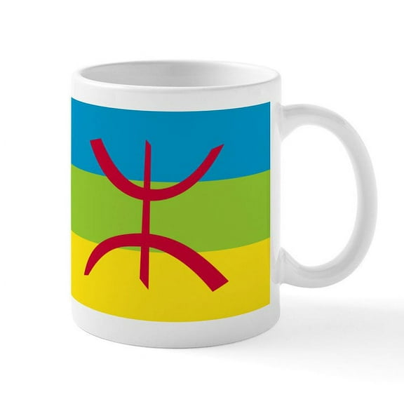 CafePress - Berber Flag Mug - 11 oz Ceramic Mug - Novelty Coffee Tea Cup