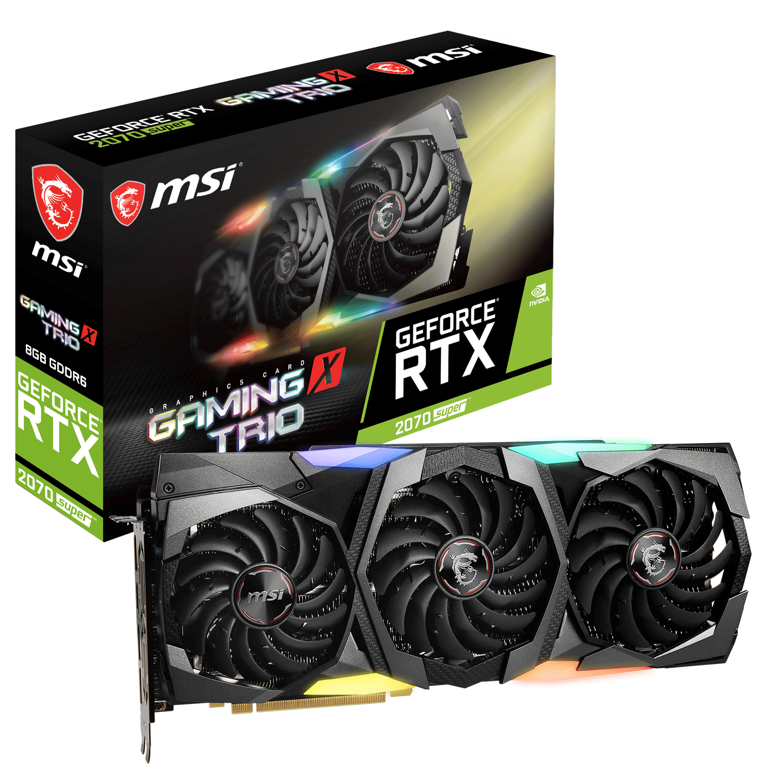 Msi Vcx G207s Gt Rtx2070 Super Gaming X Trio Gddr6 8gb Pci E 3 0 Walmart Com Walmart Com