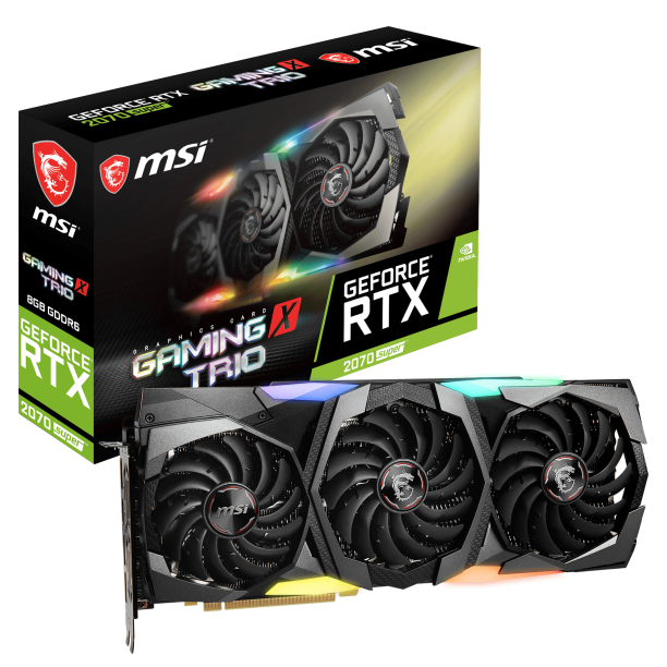 Msi Vcx G207s Gt Rtx2070 Super Gaming X Trio Gddr6 8gb Pci E 3 0 Walmart Com Walmart Com